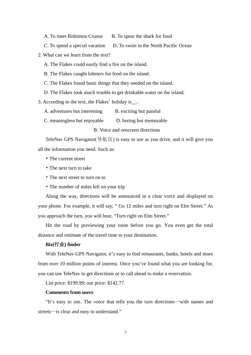 高一英语12月测_第2页