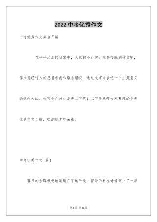 2024中考优秀作文_88