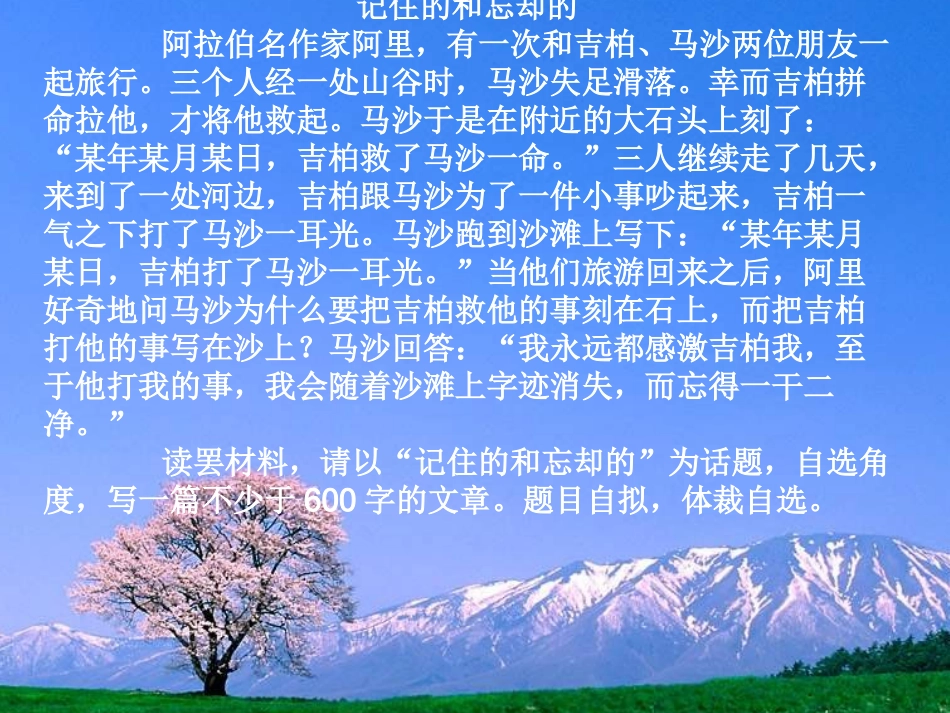 2011年中考语文作文指导复习课件12_第2页