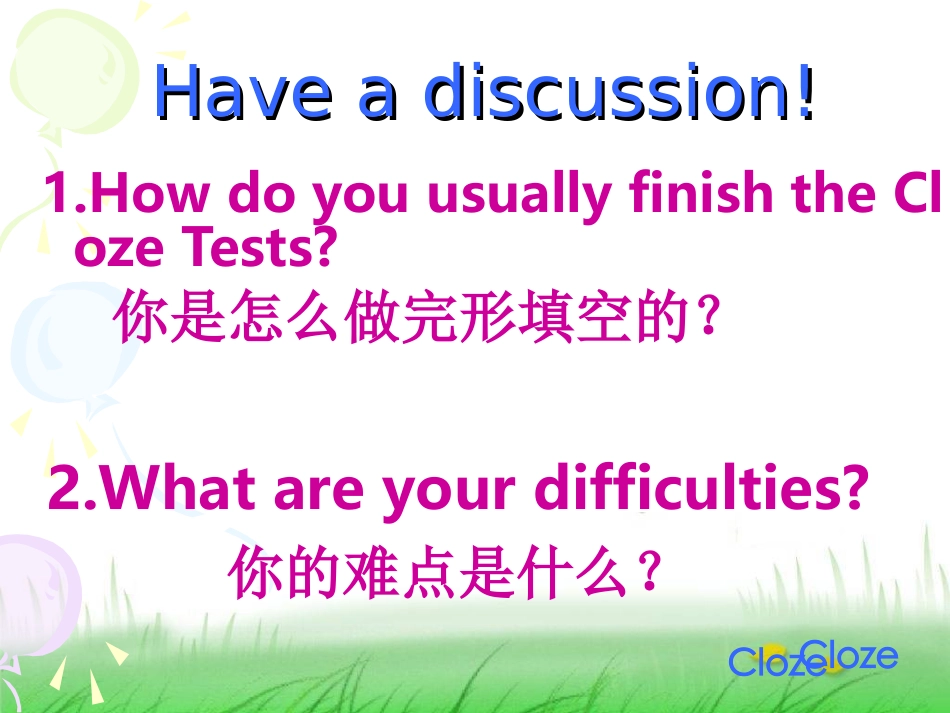 中考英语专项复习：完形填空解题技巧1_第3页