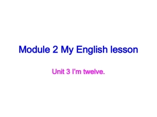 外研版七年级上英语SM2U3