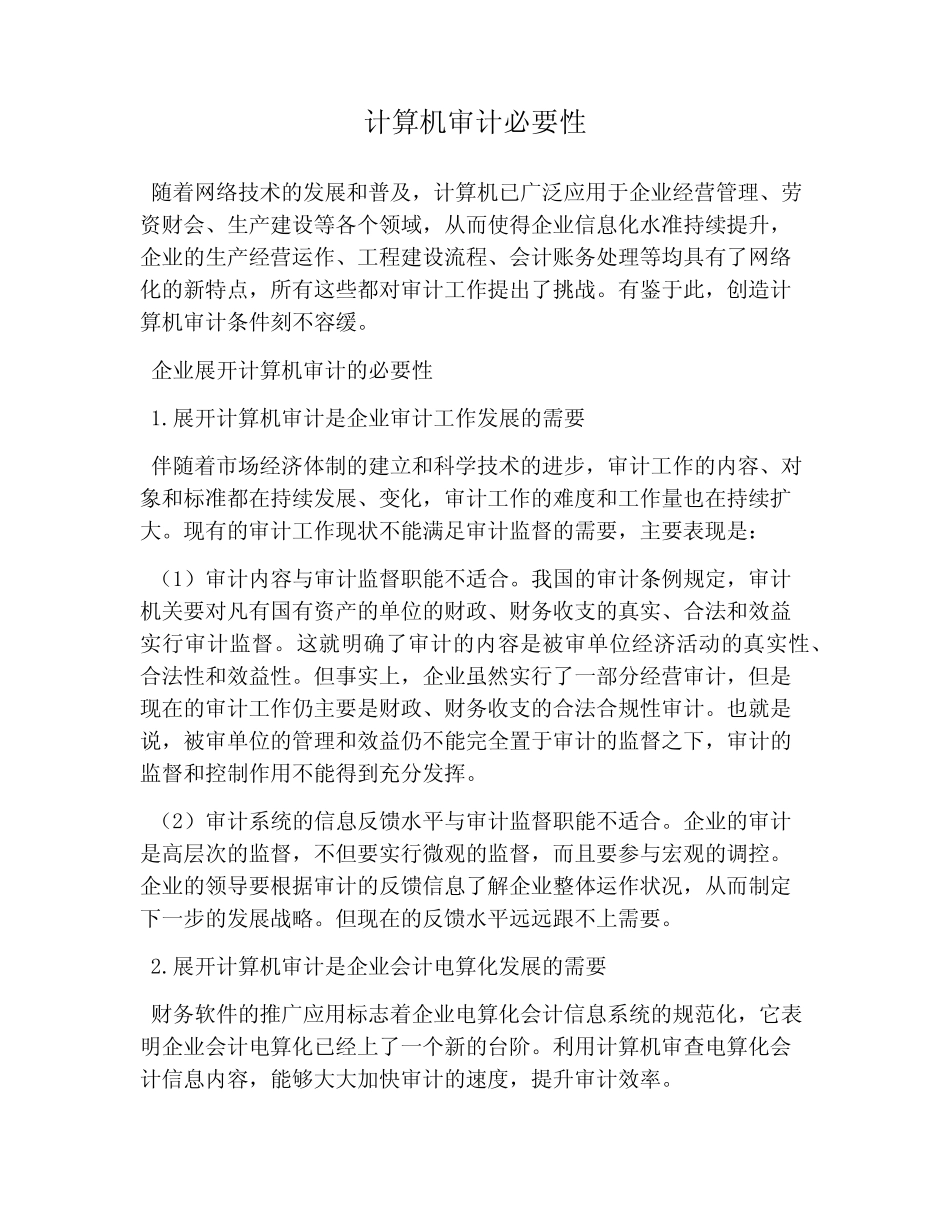 计算机审计必要性_第1页