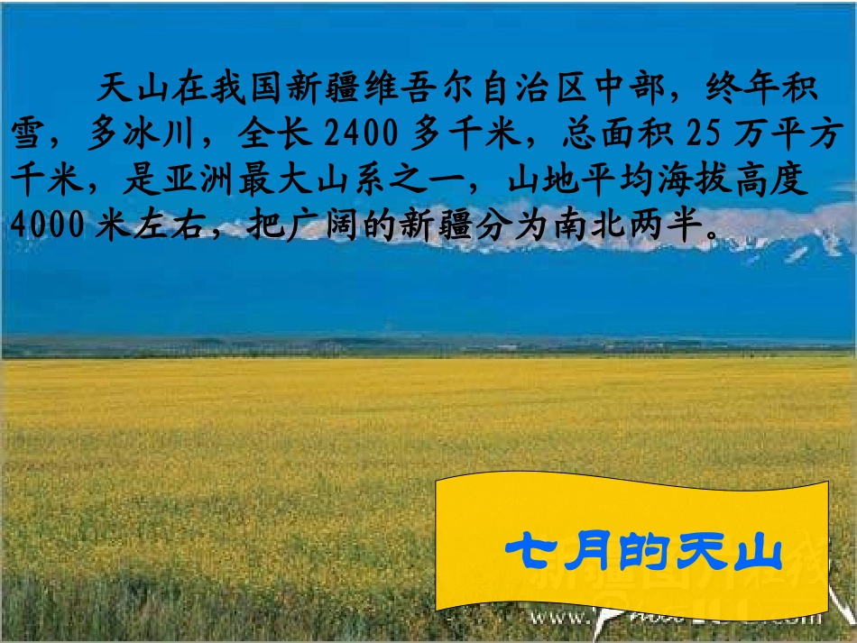 七月的天山_PPT课件_第2页