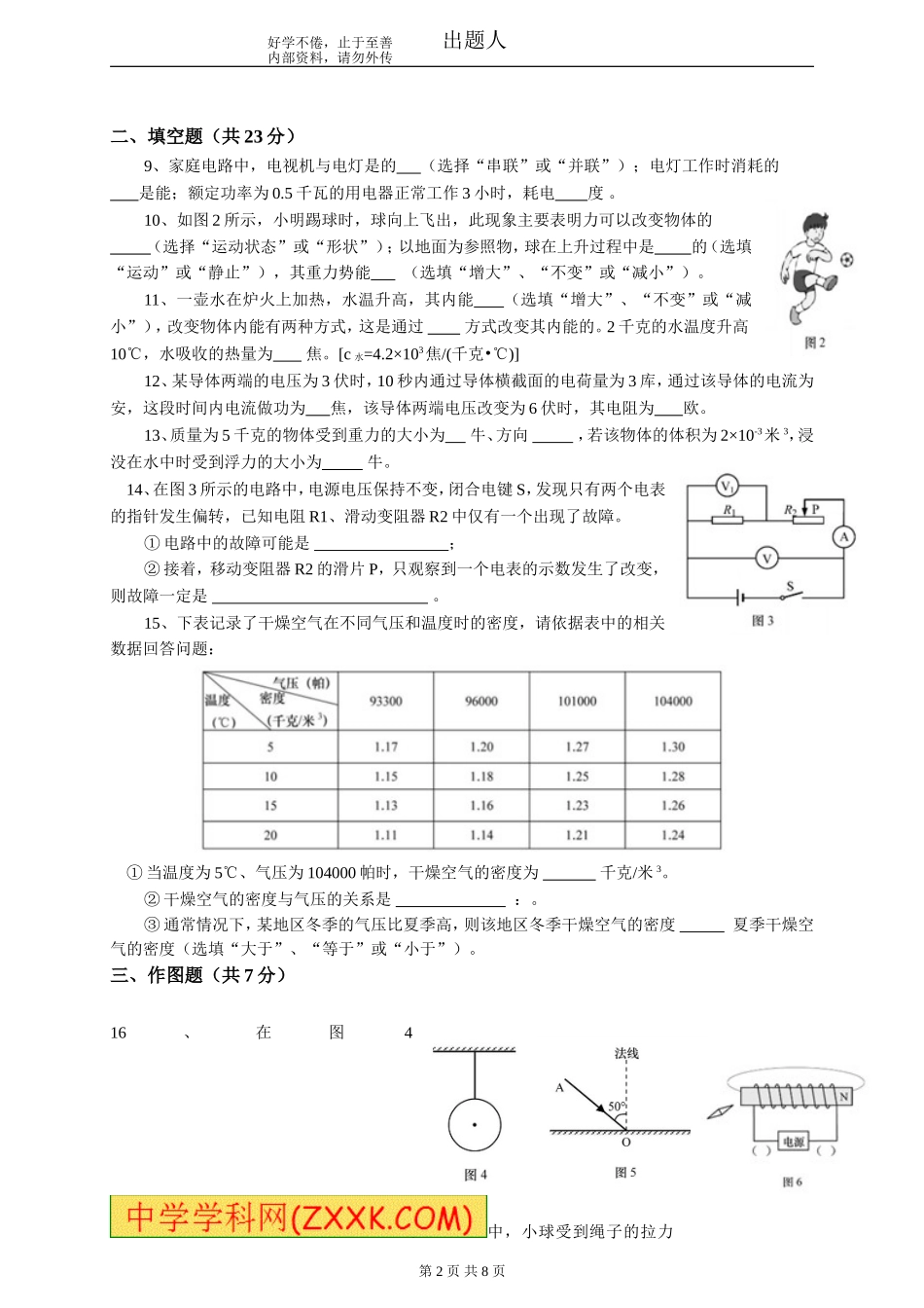 2016年上海市初中毕业统一学业考试_第2页