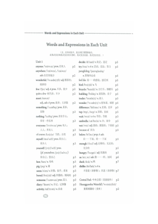 义务教育教科书英语八年级上册电子书Words&Expressions