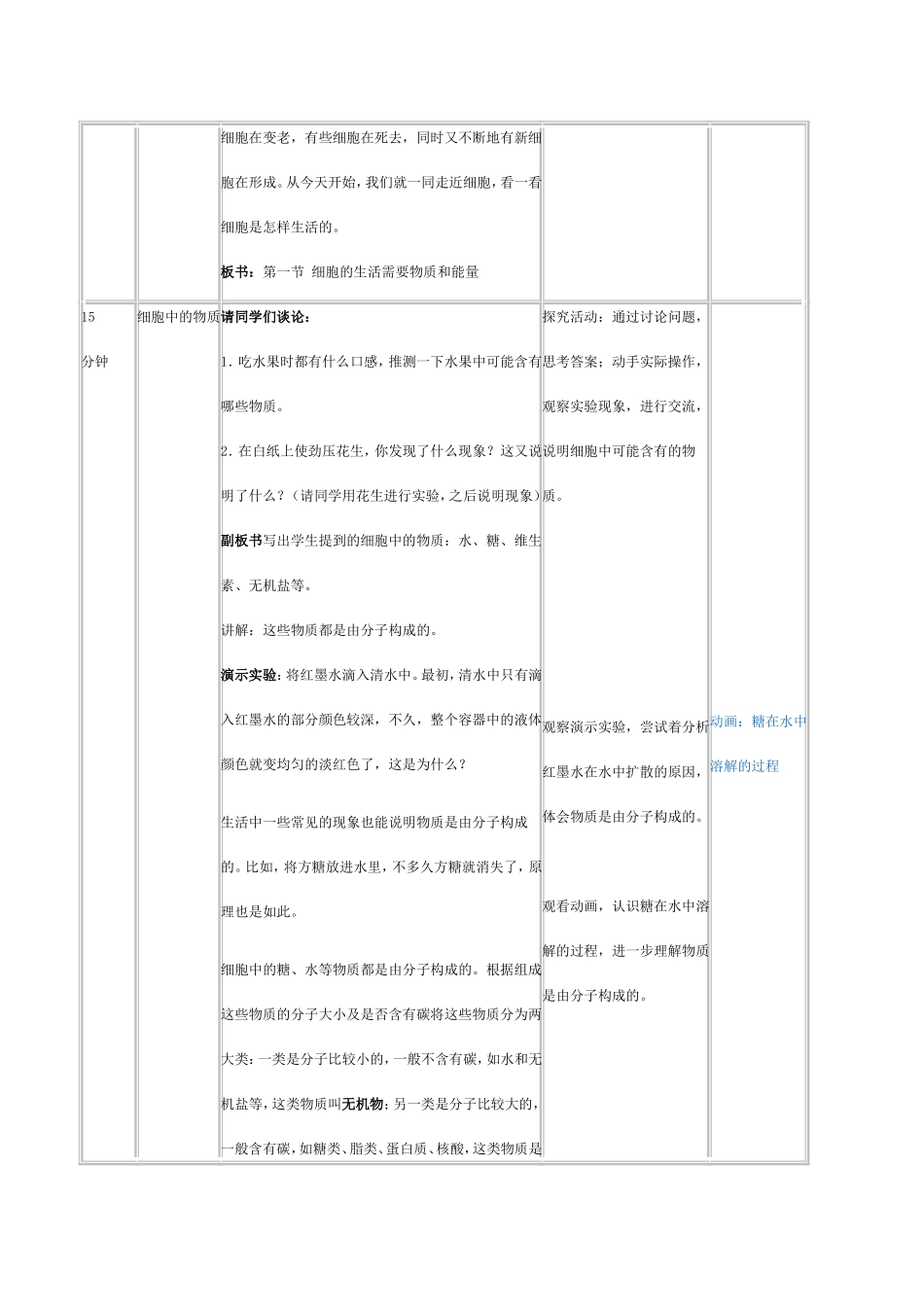 第二章第一节细胞的生活需要物质和能量_第2页