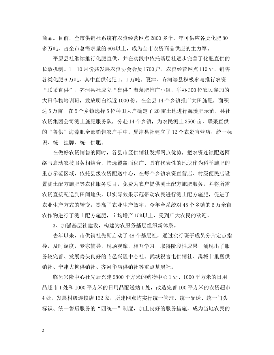基层供销社的年终总结_第2页