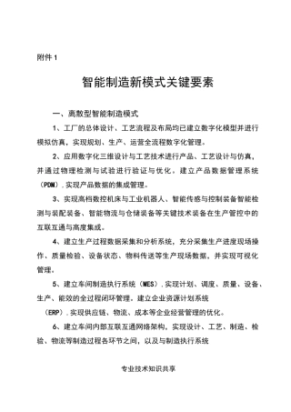 智能化工厂申报材料