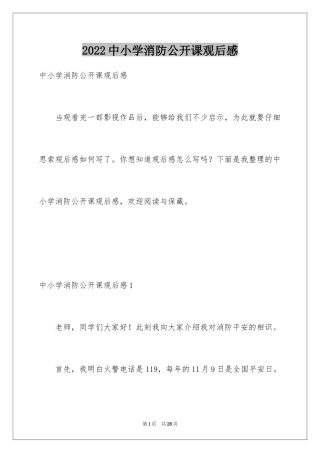 2024中小学消防公开课观后感_4