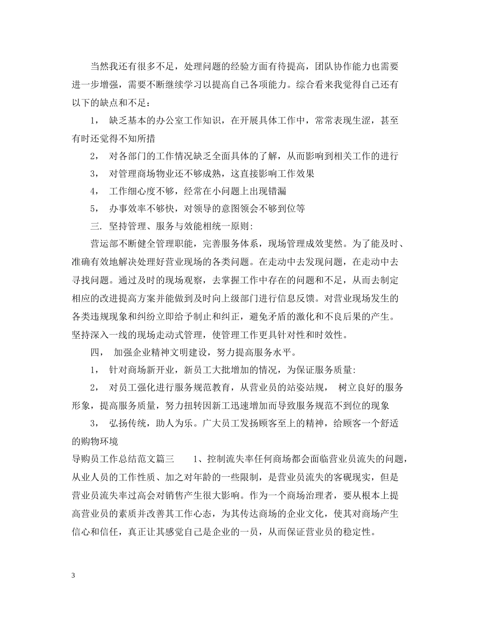 导购员工作总结范文_第3页