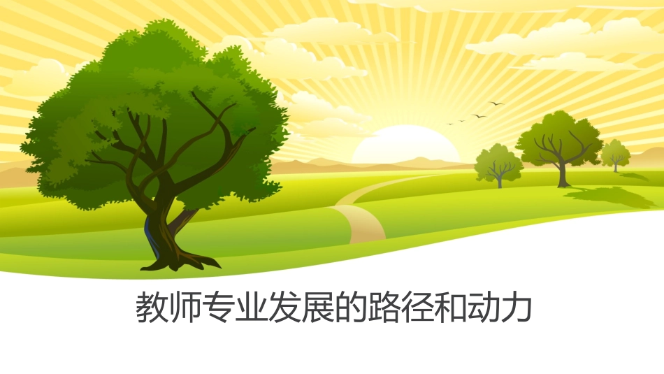 改-教师专业发展路径和动力_第1页