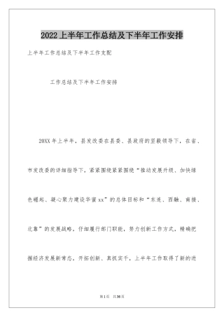 2024上半年工作总结及下半年工作安排
