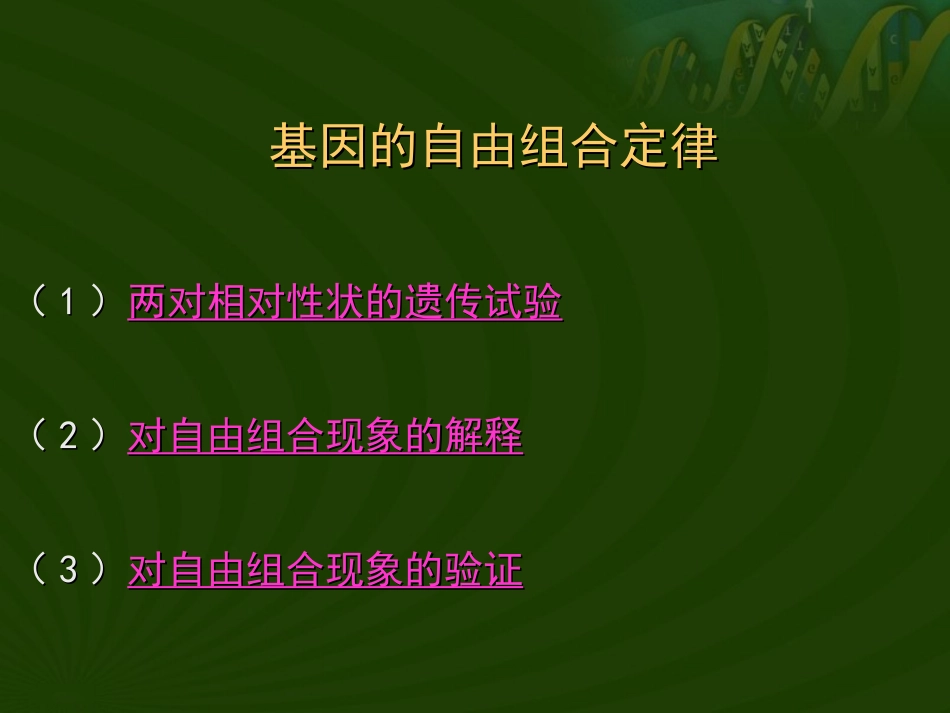 基因的自由组合定律_第2页