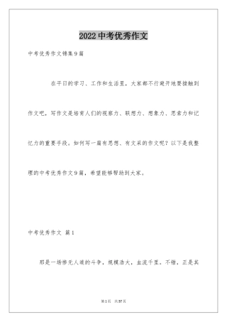 2024中考优秀作文_75