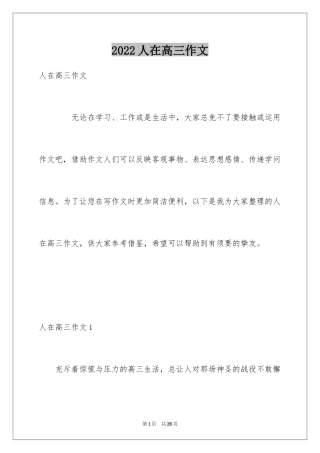 2024人在高三作文_5