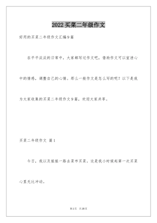 2024买菜二年级作文_21