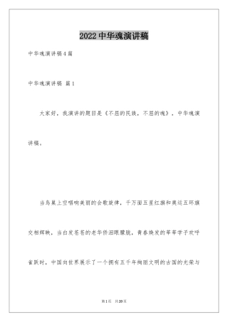 2024中华魂演讲稿_390