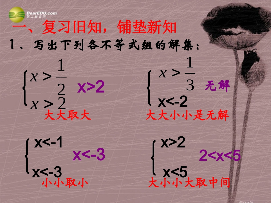 第九章931一元一次不等式组课件（2）（新版）新人教版_第3页