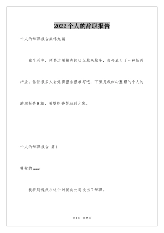 2024个人的辞职报告_45