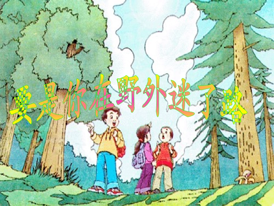《要是你在野外迷了路》课件3_第1页