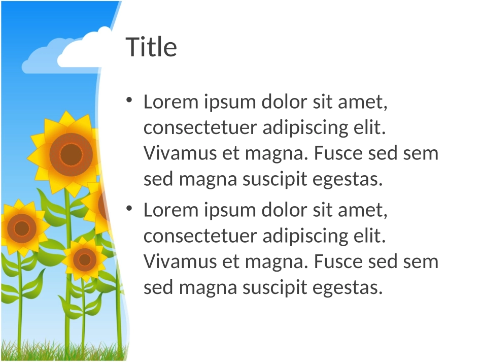 向日葵蓝天白云_第2页