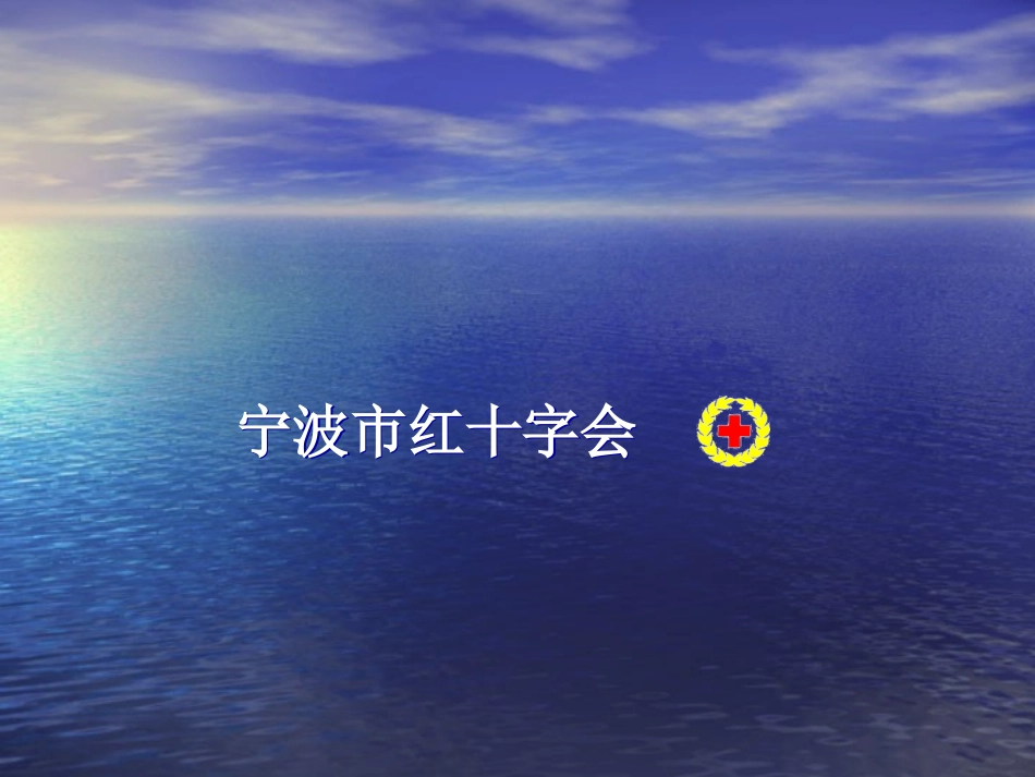 救护员培训（心肺复苏术）_第1页