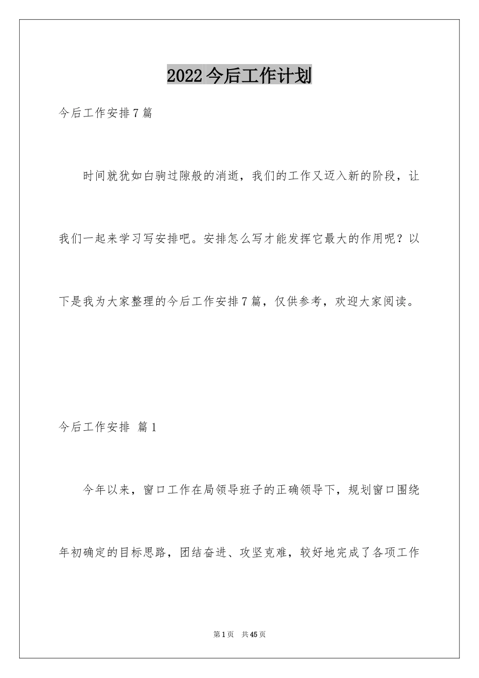 2024今后工作计划_第1页