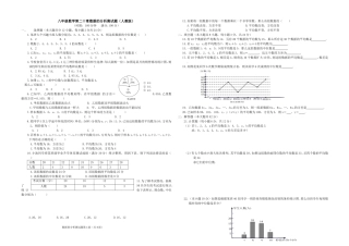 人教版八年级数学第二十章数据的分析测试题