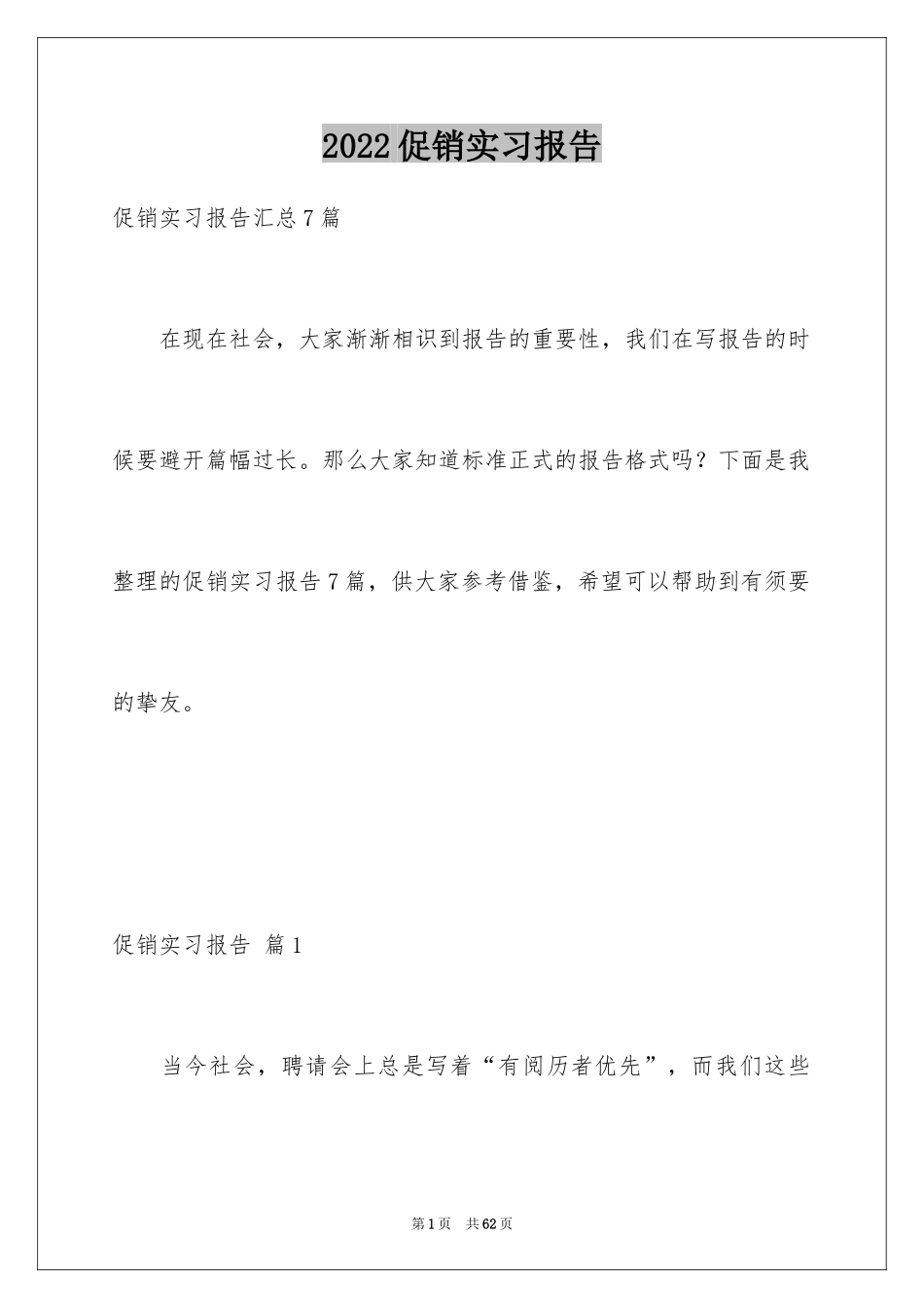 2024促销实习报告_1_第1页