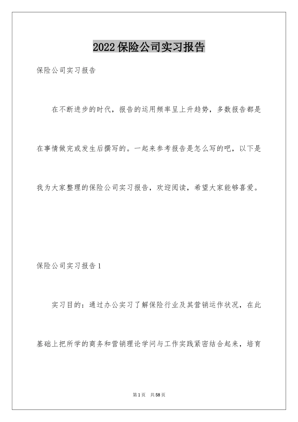2024保险公司实习报告_51_第1页