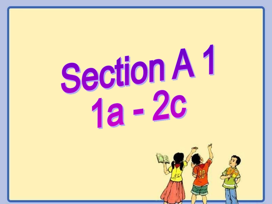 七上英语Unit4SectionA1_第2页