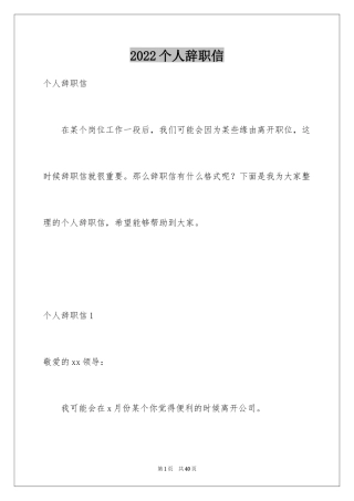 2024个人辞职信_7