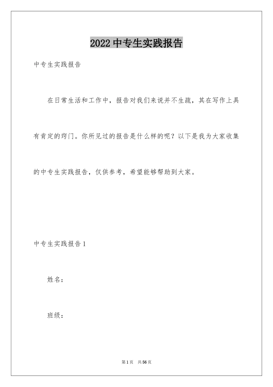 2024中专生实践报告_1_第1页