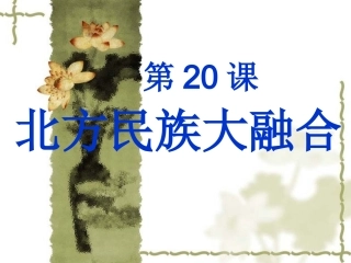 第20课北方民族大融合