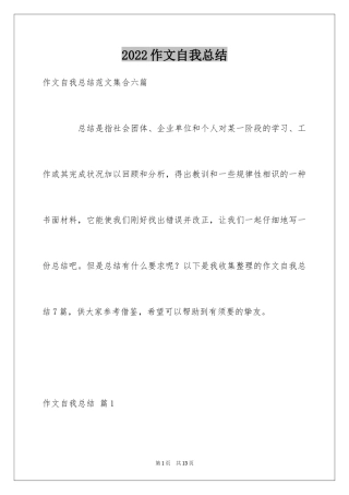 2024作文自我总结_4