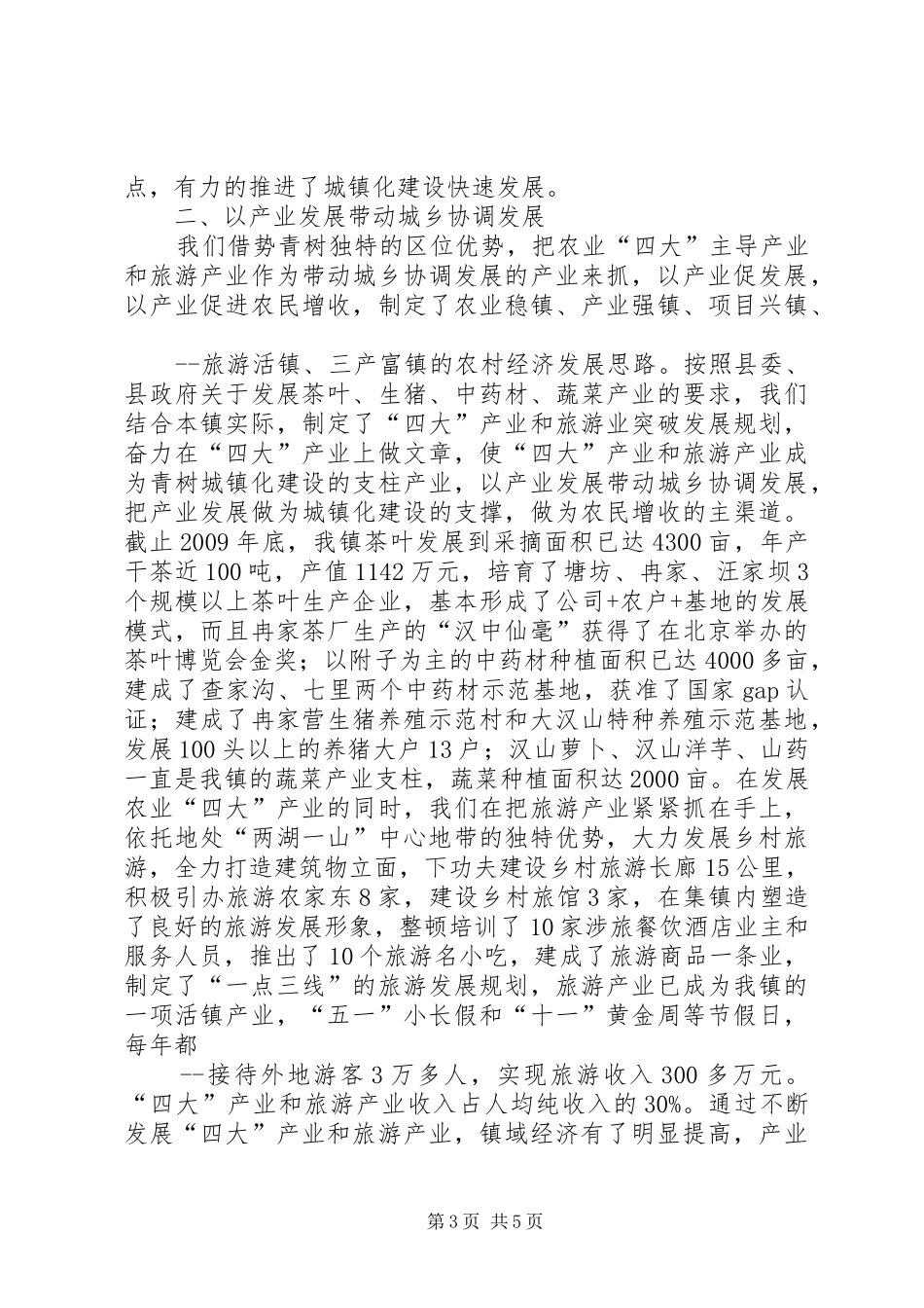 青树镇城镇化建设情况汇报_第3页