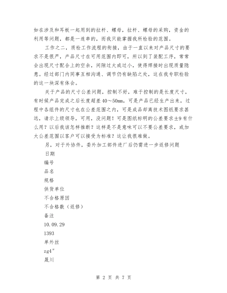 2024质检人员个人总结范文与2024质检总局年终个人总结范文汇编_第2页