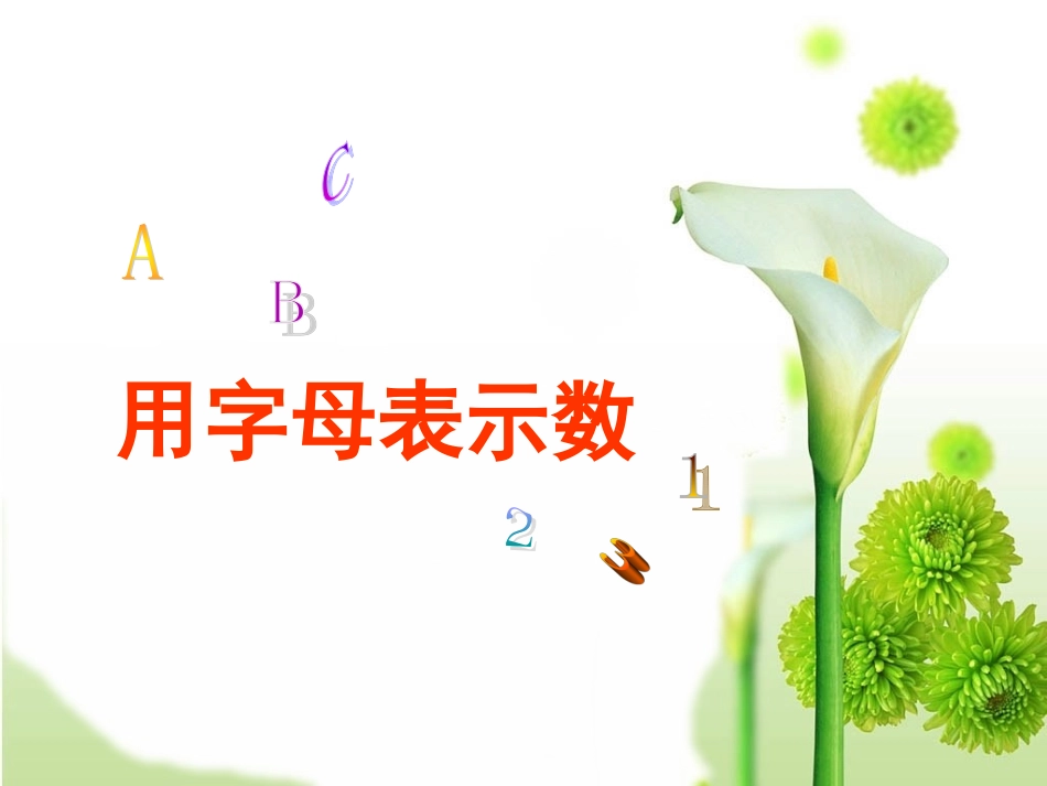 用字母表示数课件_第3页