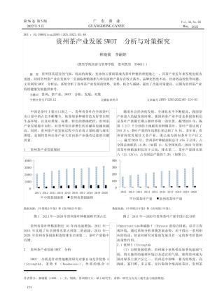 贵州茶产业发展SWOT分析与对策探究