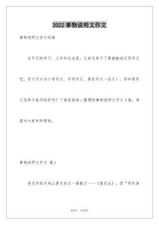 2024事物说明文作文_101