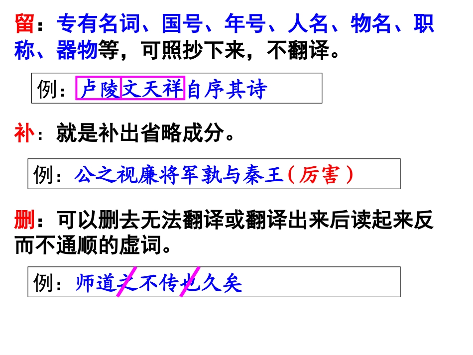 2015高考二轮复习之文言文翻译_第3页