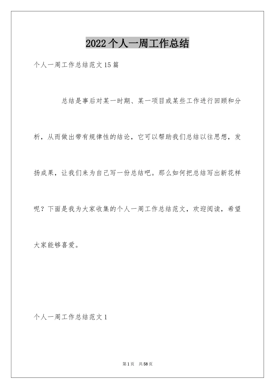 2024个人一周工作总结_11_第1页