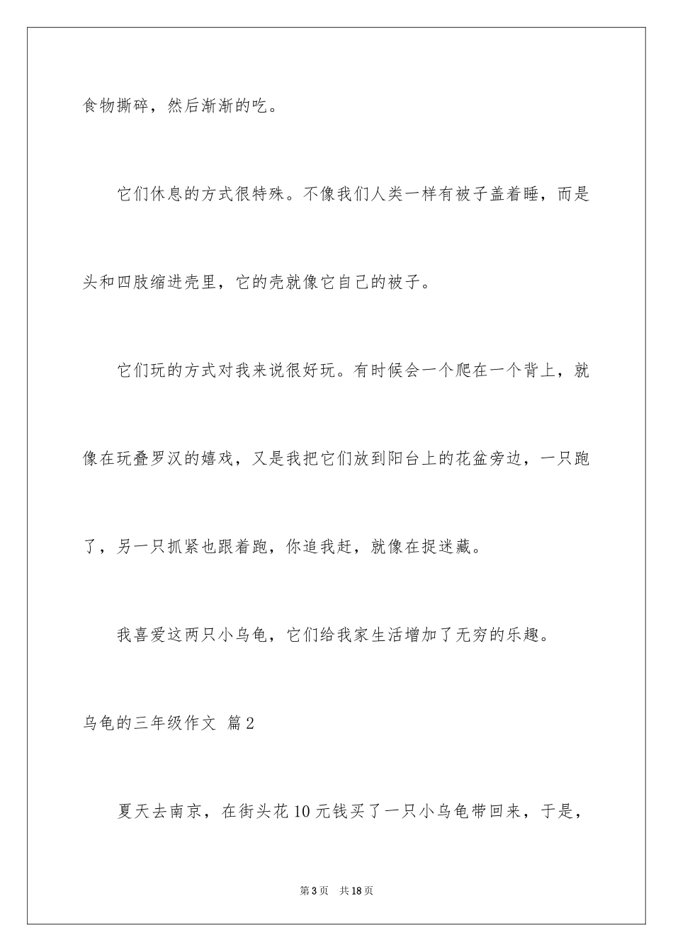 2024乌龟的三年级作文_7_第3页
