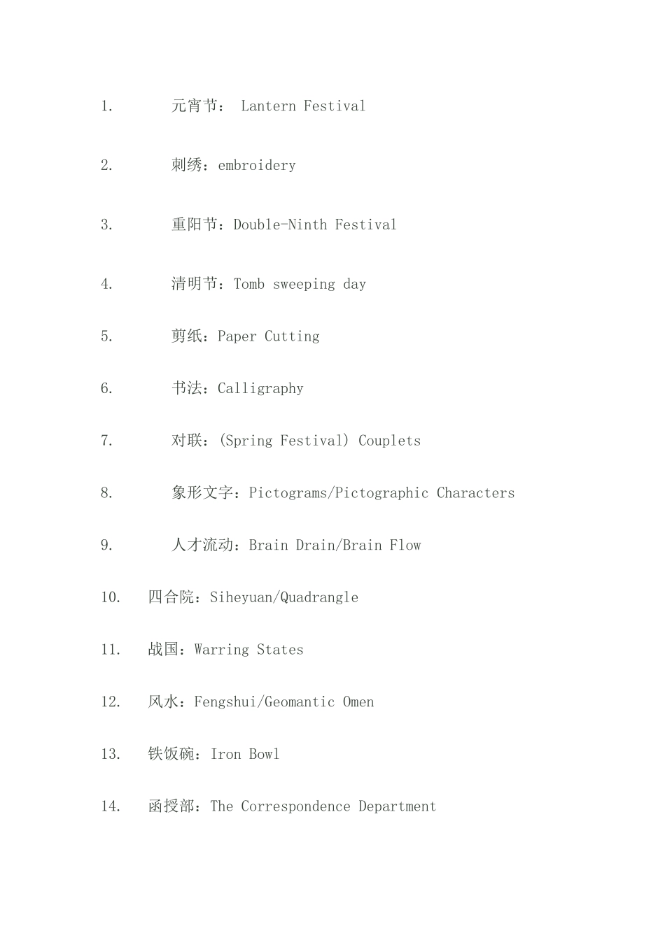 用英文介绍中国传统_第1页