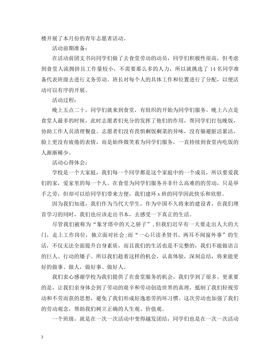 青年志愿者组织活动总结 _第3页