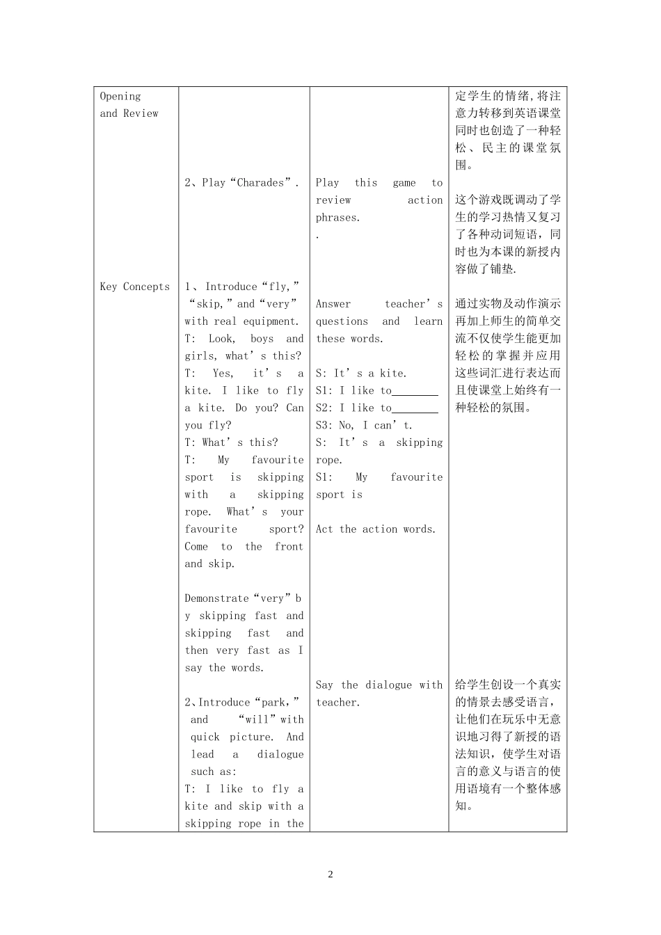 冀教版小学英语第八册教学案例_第2页
