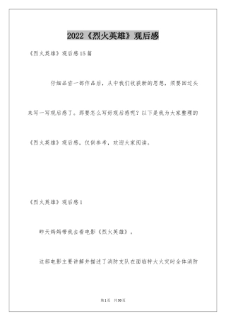 2024《烈火英雄》观后感_16