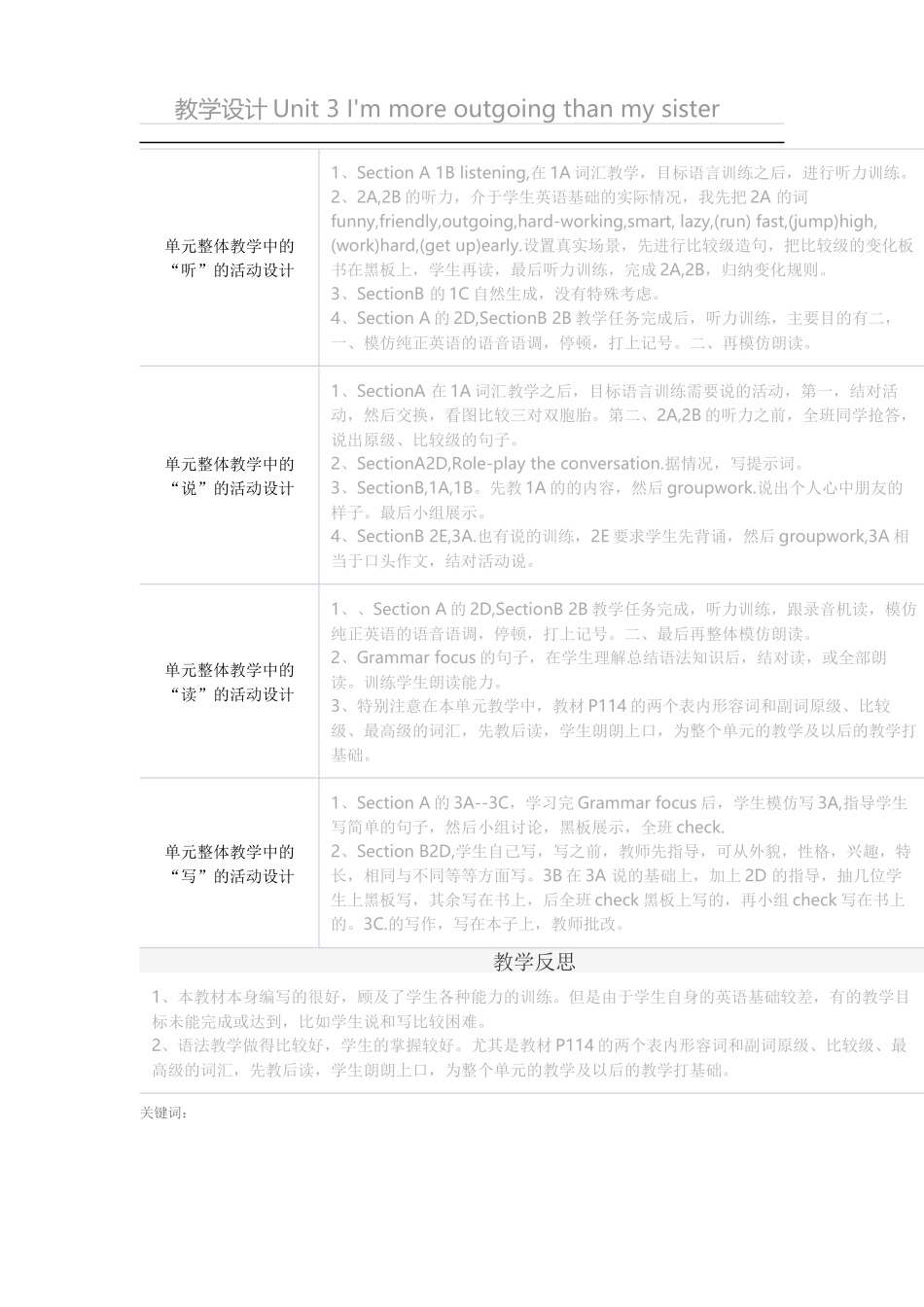 单元教学内容分析及反思_第2页