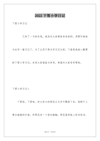 2024下雪小学日记_3