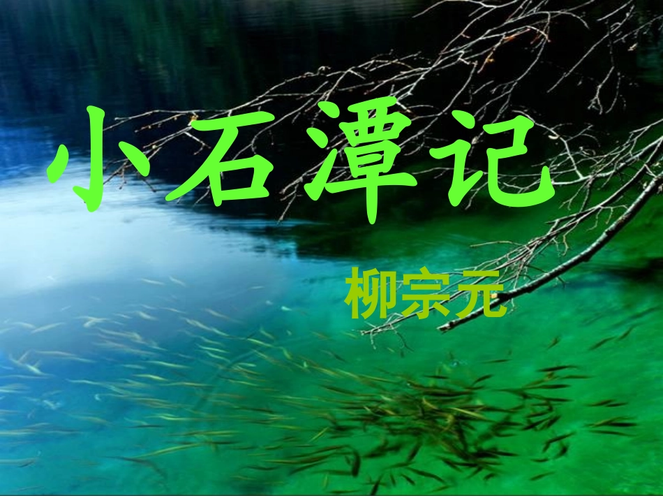 小石潭记 (2)_第1页